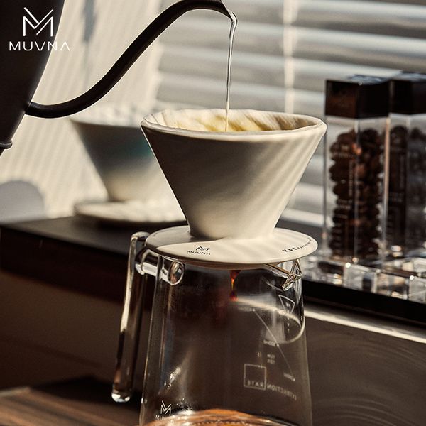 Phễu Pha Cà Phê Drip/Pour Over Bằng Gốm Sứ V60 Xingwo MUVNA |  Xingwo V60 Ceramic Filter