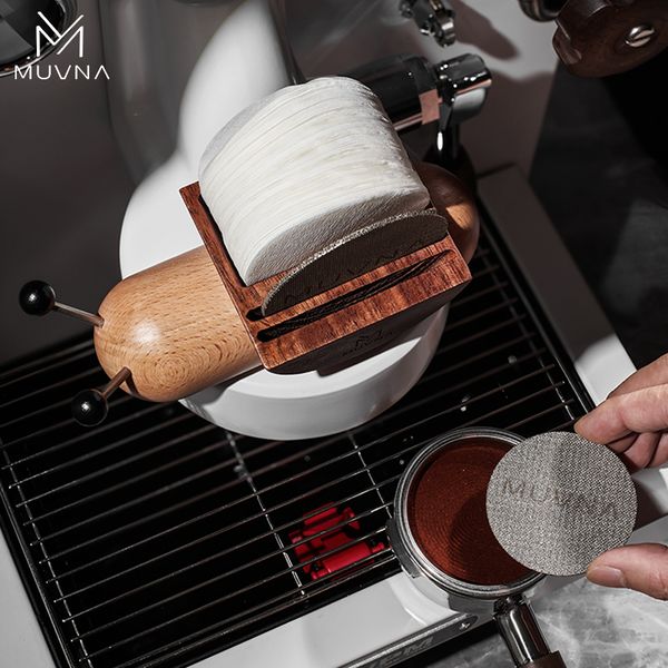 Giá Đựng Giấy Lọc, Lưới Lọc Hình Ốc Sên Bằng Gỗ MUVNA | Snail Filter Paper Holder