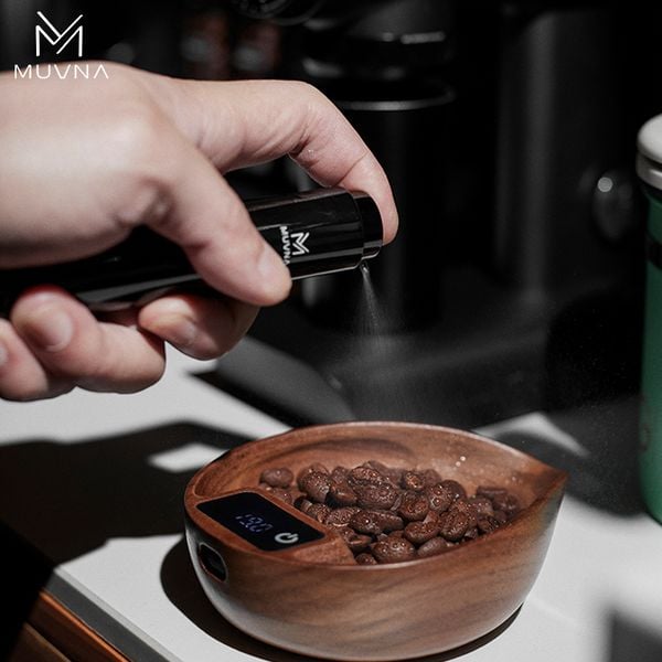 Cân Cà Phê Điện Tử Hình Khay Bằng Gỗ MUVNA | Wooden Tray-shaped Electronic Scale