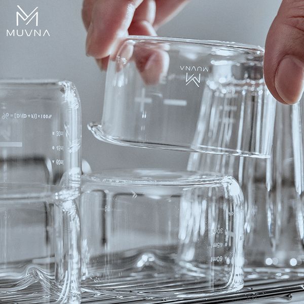 Cốc Đong Cà Phê 100ml Bằng Thủy Tinh MUVNA | Shot Cup Glass