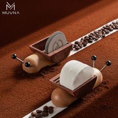 Giá Đựng Giấy Lọc, Lưới Lọc Hình Ốc Sên Bằng Gỗ MUVNA | Snail Filter Paper Holder