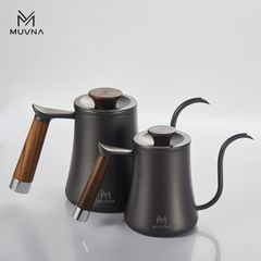 Ấm Cổ Ngỗng Pha Cà Phê Pour Over 600ml Bằng Thép Không Gỉ MUVNA | Hand Drip Kettle