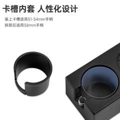 Giá Kê Tamper Nén Cà Phê Bằng Nhựa ABS Đa Chức Năng 51mm/53mm/58mm MUVNA | ABS Tamping Stand Black