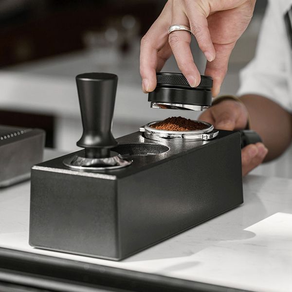 Giá Kê Tamper Nén Cà Phê Bằng Nhựa ABS Đa Chức Năng 51mm/53mm/58mm MUVNA | ABS Tamping Stand Black
