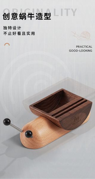 Giá Đựng Giấy Lọc, Lưới Lọc Hình Ốc Sên Bằng Gỗ MUVNA | Snail Filter Paper Holder