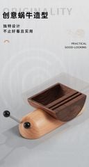 Giá Đựng Giấy Lọc, Lưới Lọc Hình Ốc Sên Bằng Gỗ MUVNA | Snail Filter Paper Holder