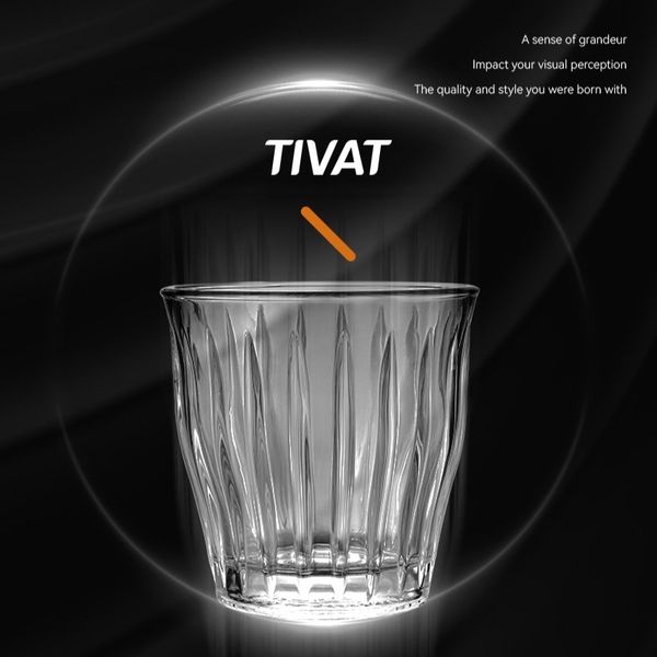 Cốc Thủy Tinh TIVAT Chịu Nhiệt 220ml MUVNA | TIVAT Glass Coffee Cup