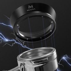 Vòng Đong Cà Phê Pha Espresso Có Nam Châm Bằng Hợp Kim Nhôm MUVNA Size 58mm, 53mm - Breville, 51mm - Delonghi | Magnetic Dosing Ring