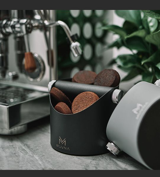 Hộp Đập Bã Cà Phê Bằng Thép Không Gỉ MUVNA | Stainless Steal Square Knock Box