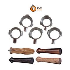 Combo Tay Cầm Gỗ Và Đầu Pha Cà Phê Espresso Inox | Combo Handle and Portafilter body