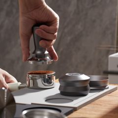 Thảm Bar / Tấm Silicon Hỗ Trợ Nén Cà Phê Espresso Tích Hợp Đế Đỡ Tamper, Distributor MUVNA | Silicone Tamping Mat