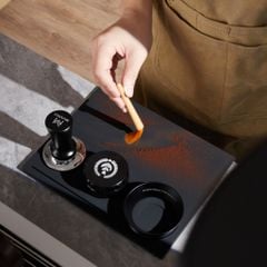 Thảm Bar / Tấm Silicon Hỗ Trợ Nén Cà Phê Espresso Tích Hợp Đế Đỡ Tamper, Distributor MUVNA | Silicone Tamping Mat