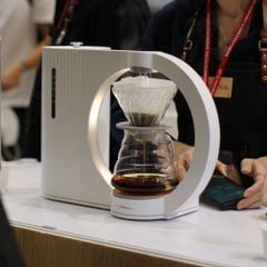 COMBO Máy Pha Cà Phê Pour Over Tự Động Hikaru và Máy Xay Cà Phê Edge Plus Bạc | Silver Electric Coffee Grinder & V60 Smart Brewer Hikaru