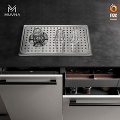 Khay Rửa Ly Quầy Bar Âm Bàn Tự Động MUVNA | CUP RINSER
