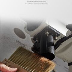 Chổi Quét - Vệ Sinh Bột Cà Phê Bằng Lông Ngựa Tay Cầm Gỗ Sồi Có Nam Châm MUVNA | Magnetic Coffee Counter Brush