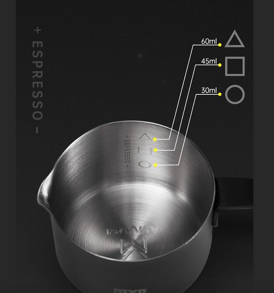 Cốc Đong Cà Phê Espresso Bằng Thép Không Gỉ 100ml MUVNA | Stainless Steel Shot Cup