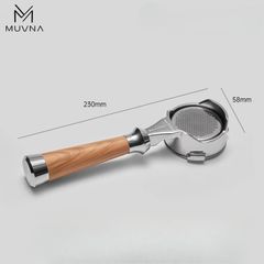 Tay Cầm Lucifer MỚI Không Đáy (rổ rời) Dùng Cho Group Head E61 MUVNA | Lucifer Bottomless Portafilter