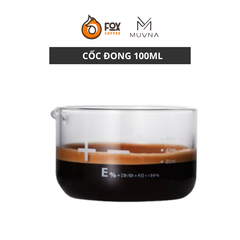 Cốc Đong Cà Phê 100ml Bằng Thủy Tinh MUVNA | Shot Cup Glass