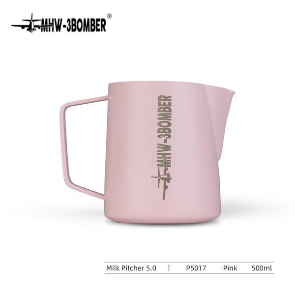 Ca Đánh Sữa Tạo Bọt Inox Cao Cấp Phiên Bản 5.0 Nhiều Màu MHW-3BOMBER 400ml - 500ml - 600ml | 5.0 MILK PITCHER