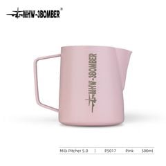 Ca Đánh Sữa Tạo Bọt Inox Cao Cấp Phiên Bản 5.0 Nhiều Màu MHW-3BOMBER 400ml - 500ml - 600ml | 5.0 MILK PITCHER