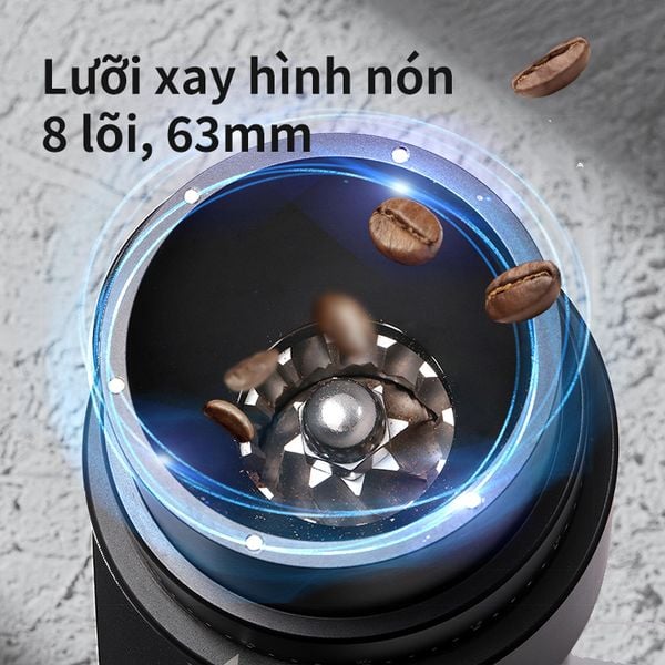 COMBO Máy Pha Cà Phê Pour Over Tự Động Hikaru và Máy Xay Cà Phê Edge Plus Đen | Black Electric Coffee Grinder & V60 Smart Brewer Hikaru