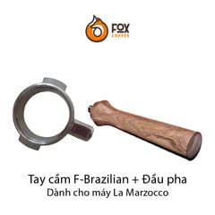 Combo Tay Cầm Gỗ Và Đầu Pha Cà Phê Espresso Inox | Combo Handle and Portafilter body