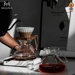 Bình Thủy Tinh Đong Cà Phê Awake Server 450ml Có Tay Cầm MUVNA | SHARING POT