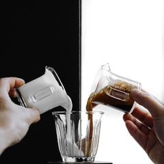 Cốc Thủy Tinh Đong Cà Phê Có Vạch Chia 80ml MHW-3BOMBER | DOUBLE SPOUTS SHOT GLASS