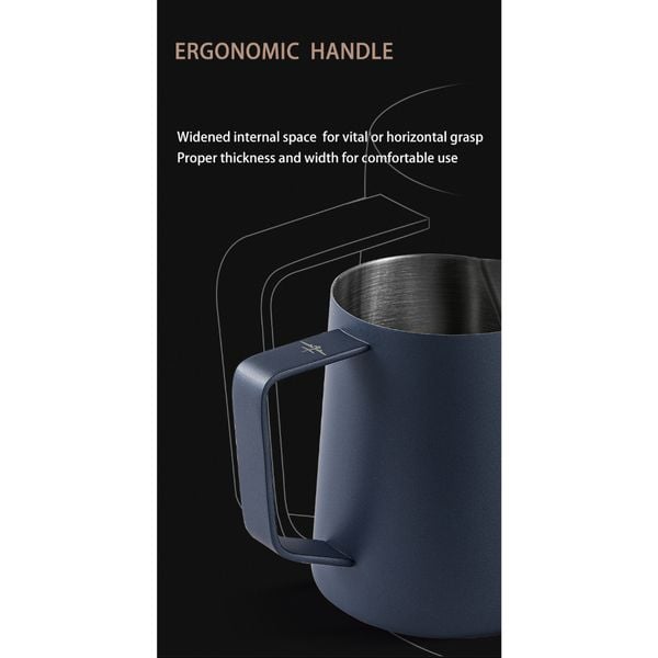 Ca Đánh Sữa Tạo Bọt Inox Cao Cấp Phiên Bản 5.0 Nhiều Màu MHW-3BOMBER 400ml - 500ml - 600ml | 5.0 MILK PITCHER