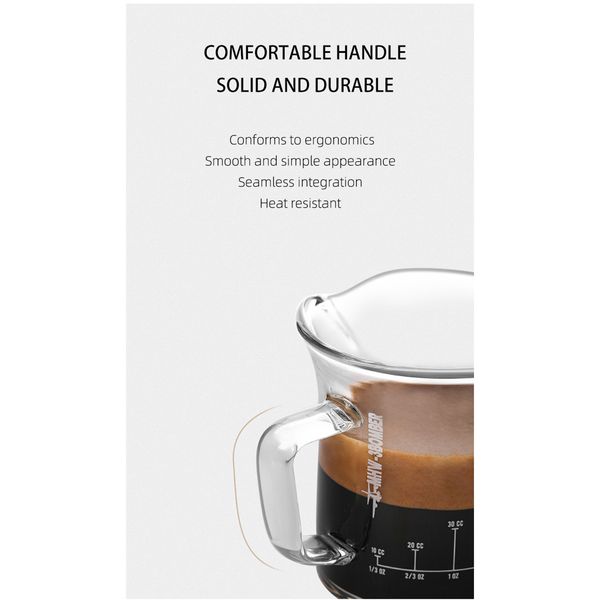 Cốc Thủy Tinh Đong Cà Phê Có Vạch Chia 80ml MHW-3BOMBER | DOUBLE SPOUTS SHOT GLASS