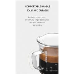 Cốc Thủy Tinh Đong Cà Phê Có Vạch Chia 80ml MHW-3BOMBER | DOUBLE SPOUTS SHOT GLASS