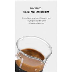 Cốc Thủy Tinh Đong Cà Phê Có Vạch Chia 80ml MHW-3BOMBER | DOUBLE SPOUTS SHOT GLASS