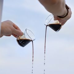 Cốc Thủy Tinh Đong Cà Phê Có Vạch Chia 80ml MHW-3BOMBER | DOUBLE SPOUTS SHOT GLASS