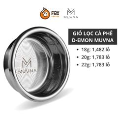 Giỏ Lọc Máy Pha Cà Phê 18,20,22g MUVNA | D-EMON PRECISION BASKET