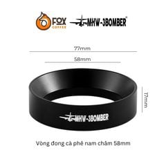 Vòng Đong Cà Phê Nam Châm 58mm MHW-3BOMBER | MAGNETIC DOSING RING