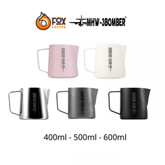 Ca Đánh Sữa Tạo Bọt Inox Cao Cấp Phiên Bản 5.0 Nhiều Màu MHW-3BOMBER 400ml - 500ml - 600ml | 5.0 MILK PITCHER