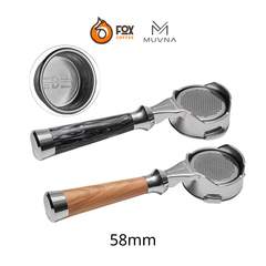 Tay Cầm Lucifer MỚI Không Đáy (rổ rời) Dùng Cho Group Head E61 MUVNA | Lucifer Bottomless Portafilter