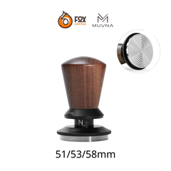 Dụng Cụ Nén Cà Phê Lò Xo Điều Chỉnh Độ Sâu Bằng Gỗ Walnut MUVNA Size 58mm, 53mm - Breville, 51mm - Delonghi | Infinitely Adjustable Tamper