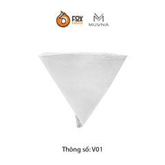 Hộp 100 Chiếc Giấy Lọc V01 Pha Cà Phê Pour Over MUVNA | V60 Coffee Filter V01