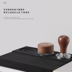 Thảm Bar / Tấm Silicon Hỗ Trợ Nén Cà Phê Espresso Tích Hợp Đế Đỡ Tamper, Distributor MUVNA | Silicone Tamping Mat