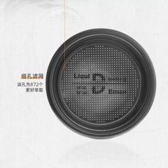 Giỏ Lọc Cà Phê Unit 8 Bằng Thép Không Gỉ Phủ Lớp Titanium 58mm MUVNA | Unit 8 Precision Basket Titanium