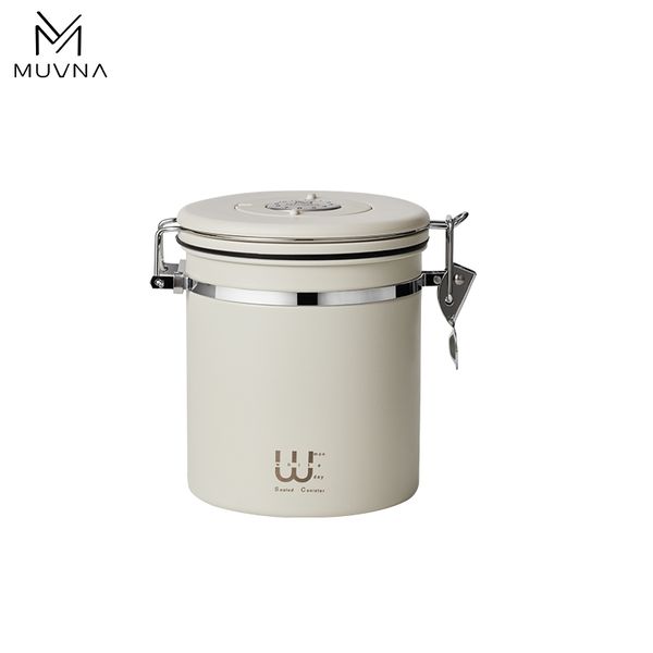Hộp Đựng Hạt Cà Phê Van Xả Một Chiều 500g MUVNA | Coffee Bean Dispenser with One-Way Flush Valve