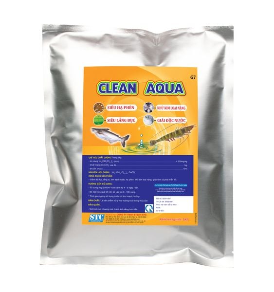 CLEAN AQUA – Siêu hạ phèn, lắng đục, khử kim loại nặng, giải độc nước