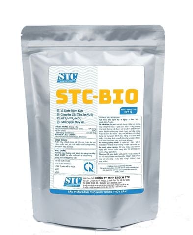 STC BIO – Men vi sinh đậm đặc chuyên cắt tảo ao nuôi, xử lý NH3/NO2, làm sạch đáy ao