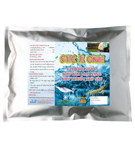 STC Z ONE – Giải độc nước, khử kim loại nặng, khử thuốc trừ sâu trong ao tôm cá.