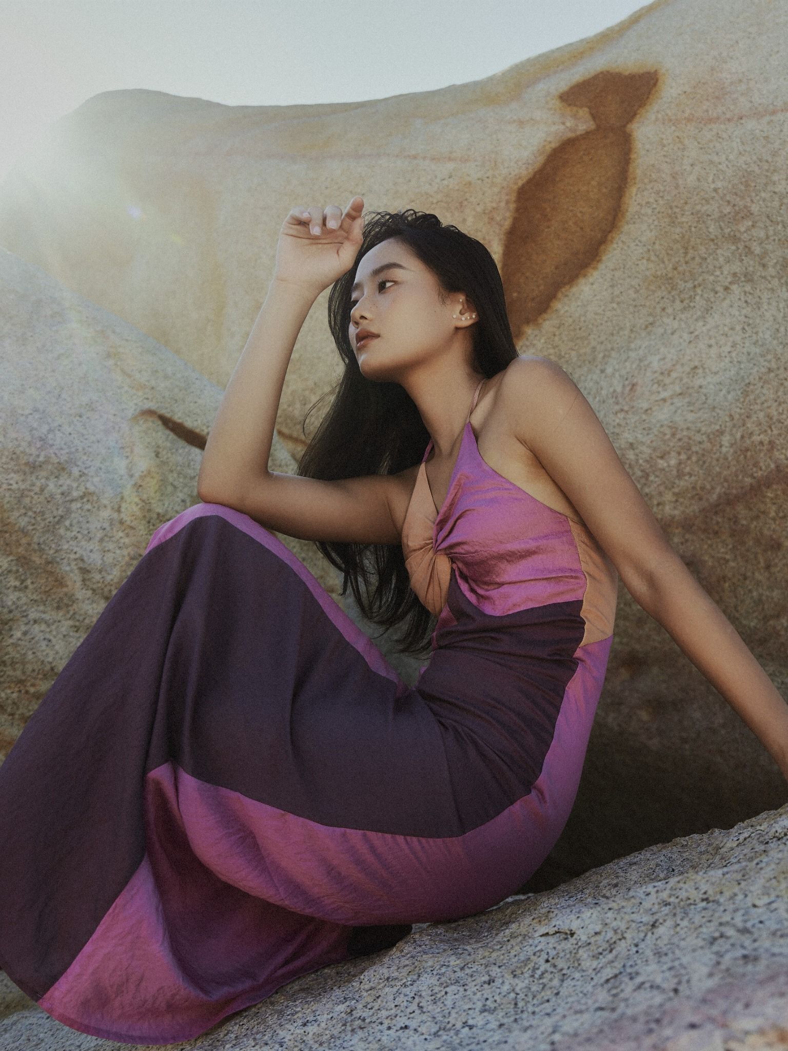 Allure Dress | Đầm Yếm Phối Màu