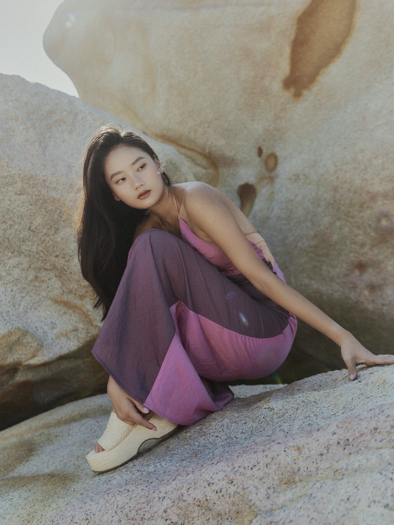 Allure Dress | Đầm Yếm Phối Màu