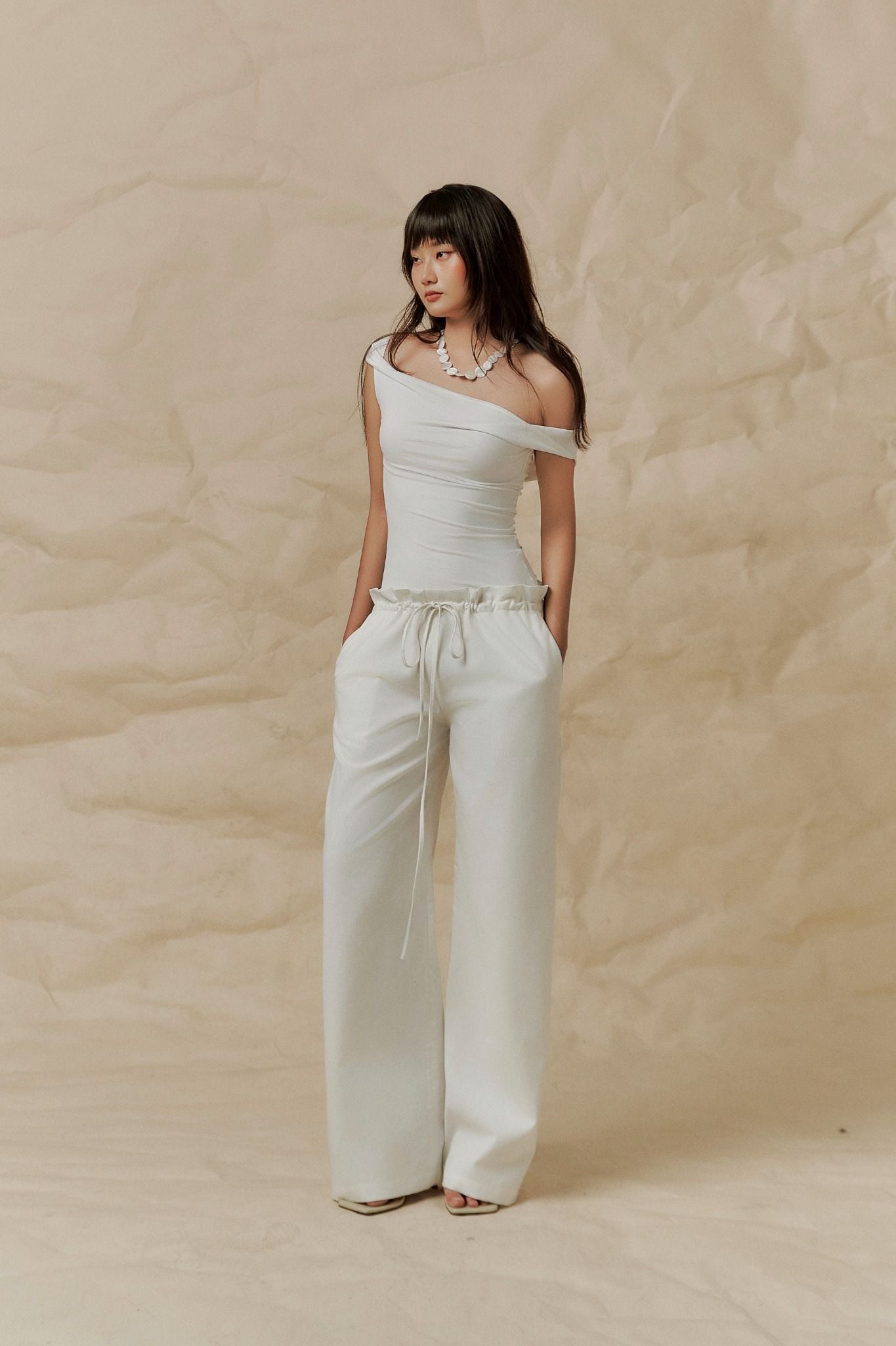 Ruffle Linen Pants | Quần Ống Rộng Viền Bèo