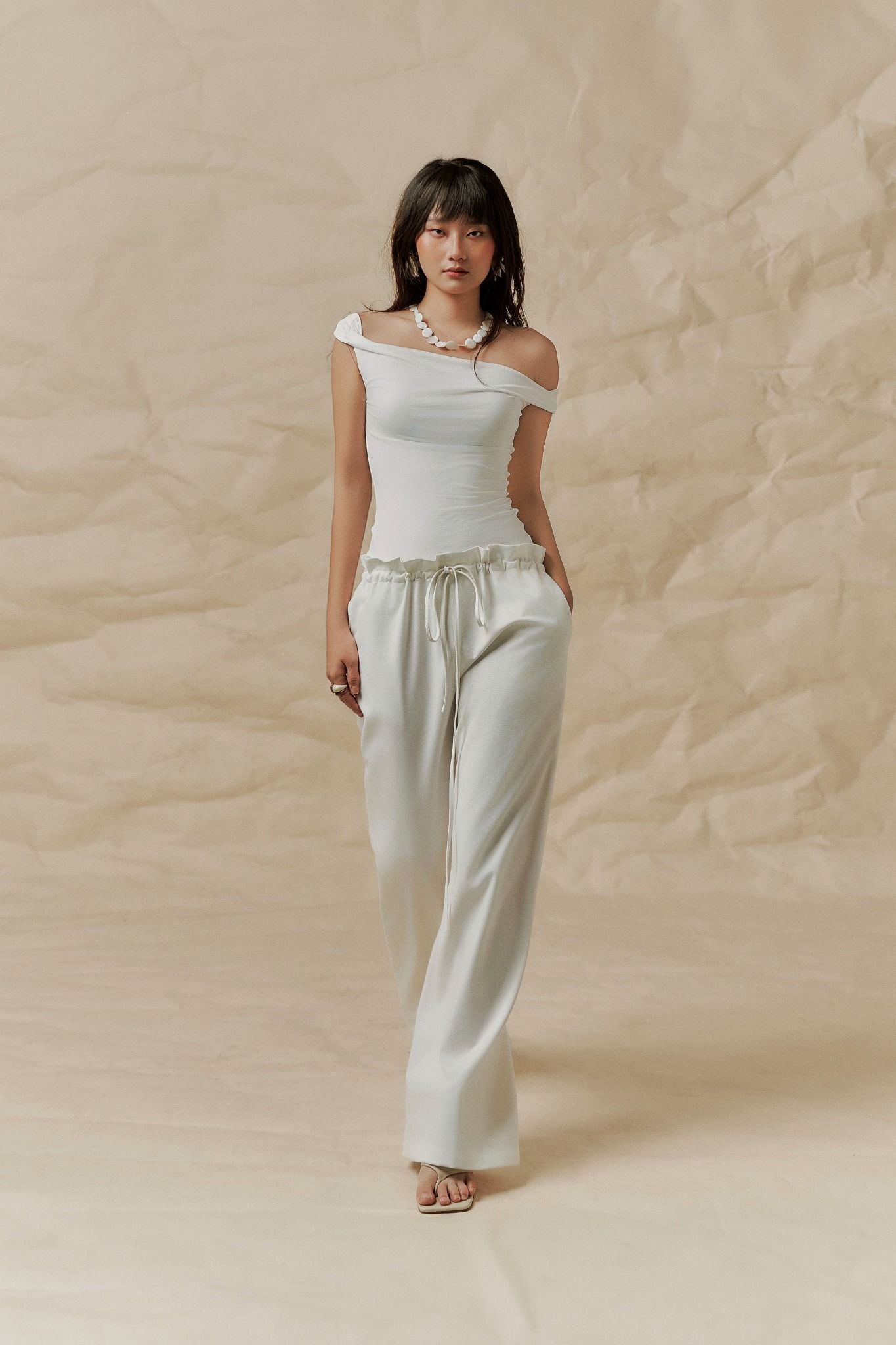Ruffle Linen Pants | Quần Ống Rộng Viền Bèo