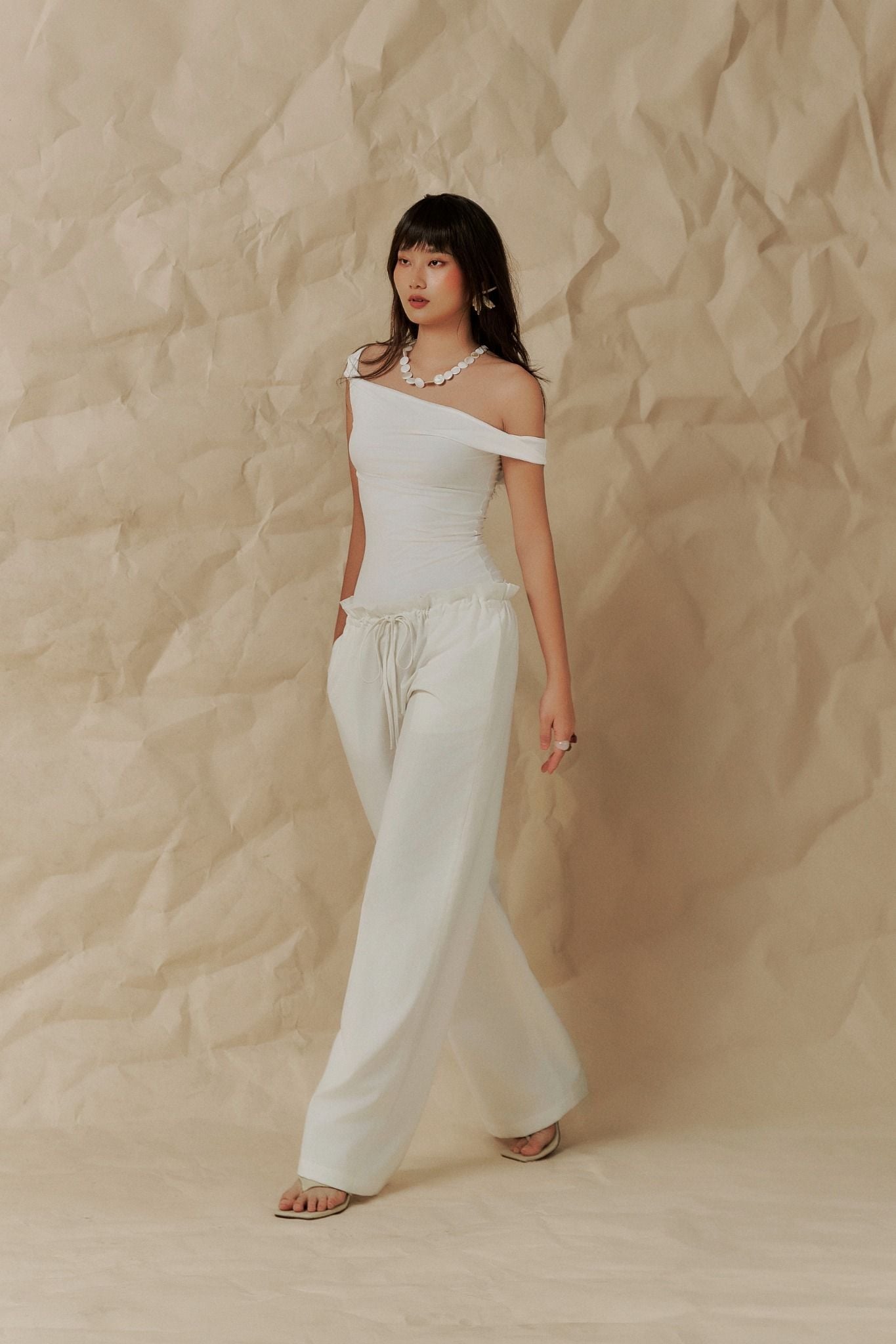 Ruffle Linen Pants | Quần Ống Rộng Viền Bèo